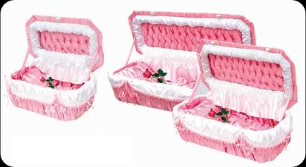 INFANT CASKET IN CREPE INFANT CASKET IN CREPE