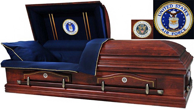 TEXAS POPLAR - Air Force Casket TEXAS POPLAR - Air Force Casket