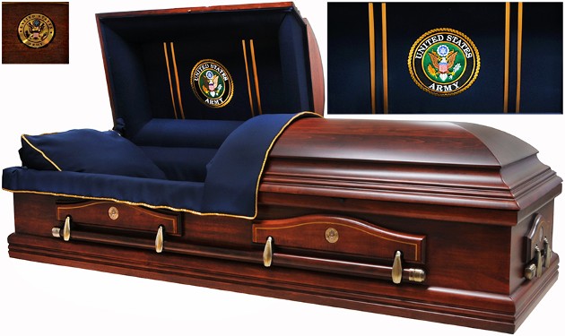 TEXAS POPLAR - Army Casket TEXAS POPLAR - Army Casket