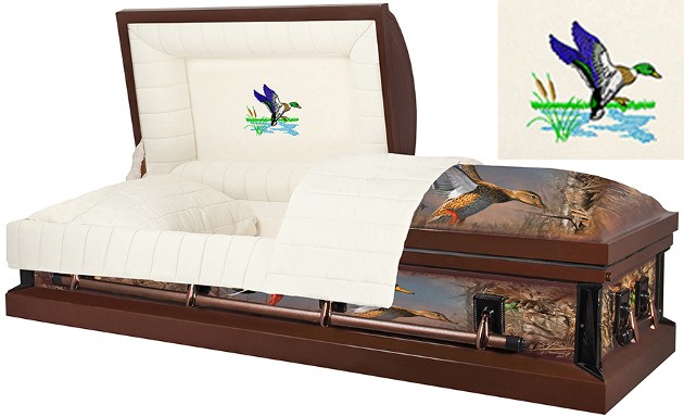 Duck Wrapped Casket - WC8317BP Duck Wrapped Casket - WC8317BP