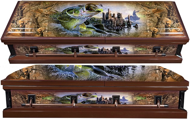 Fish Wrapped Casket - WC8319BP Fish Wrapped Casket - WC8319BP