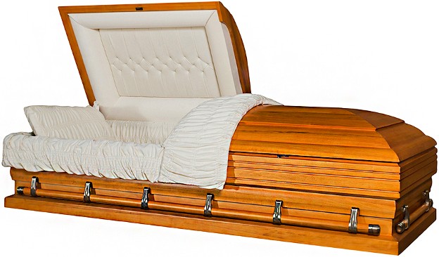 Oversized Solid Poplar w/ White Velvet Interior